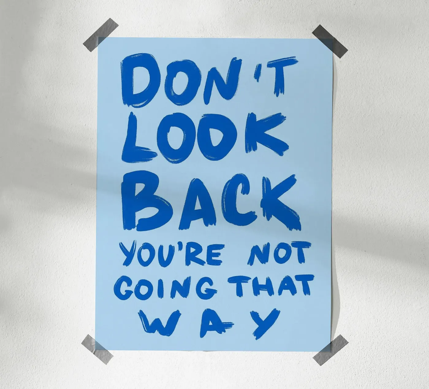 dont look back poster by the gondals