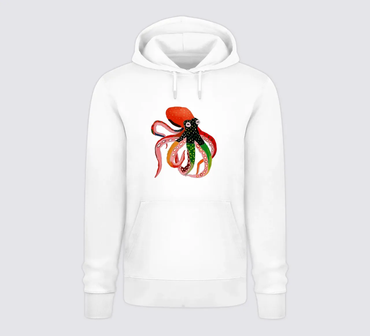 Pulpo de colores 2 Pegatinas y ropa sudadera con capucha de ArtsySesta