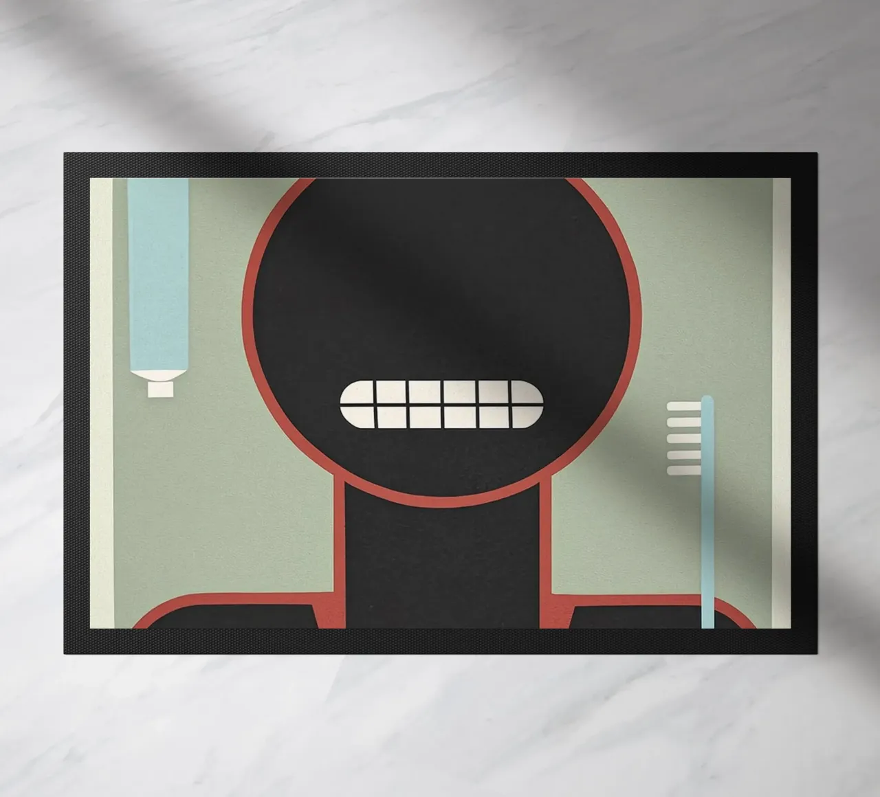 keep your teeth clean doormat by the gondals