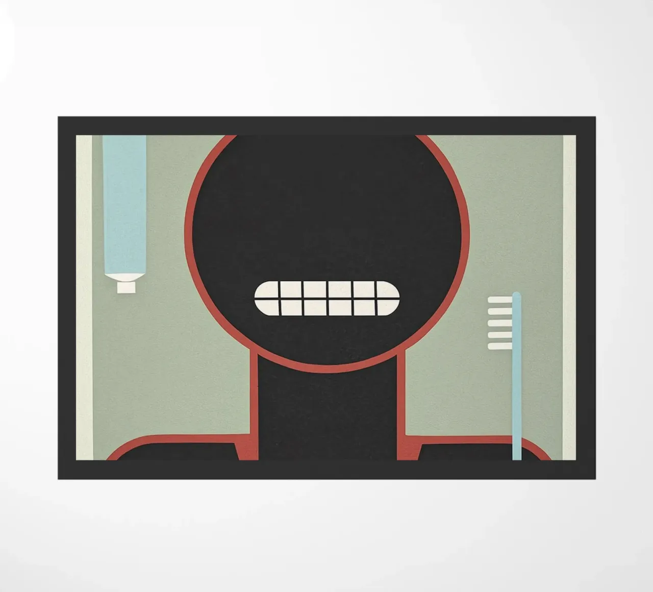 keep your teeth clean doormat by the gondals