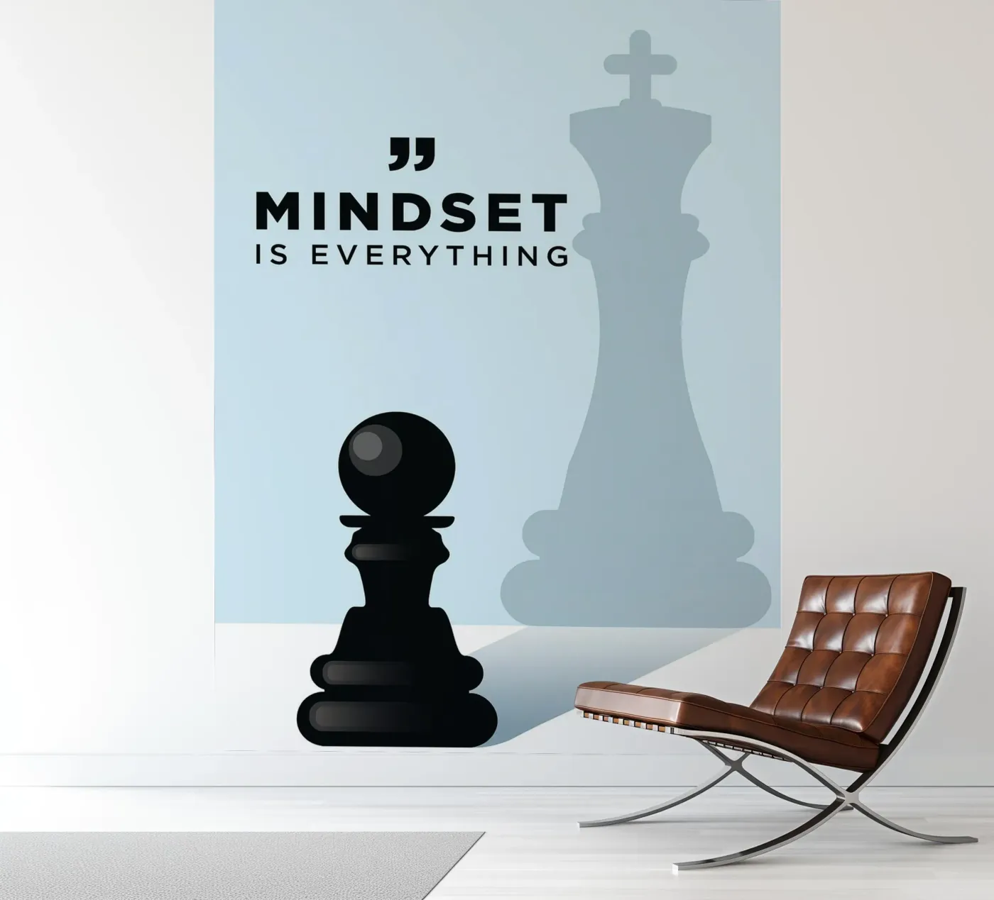 mindset is everything fotobehang van the gondals