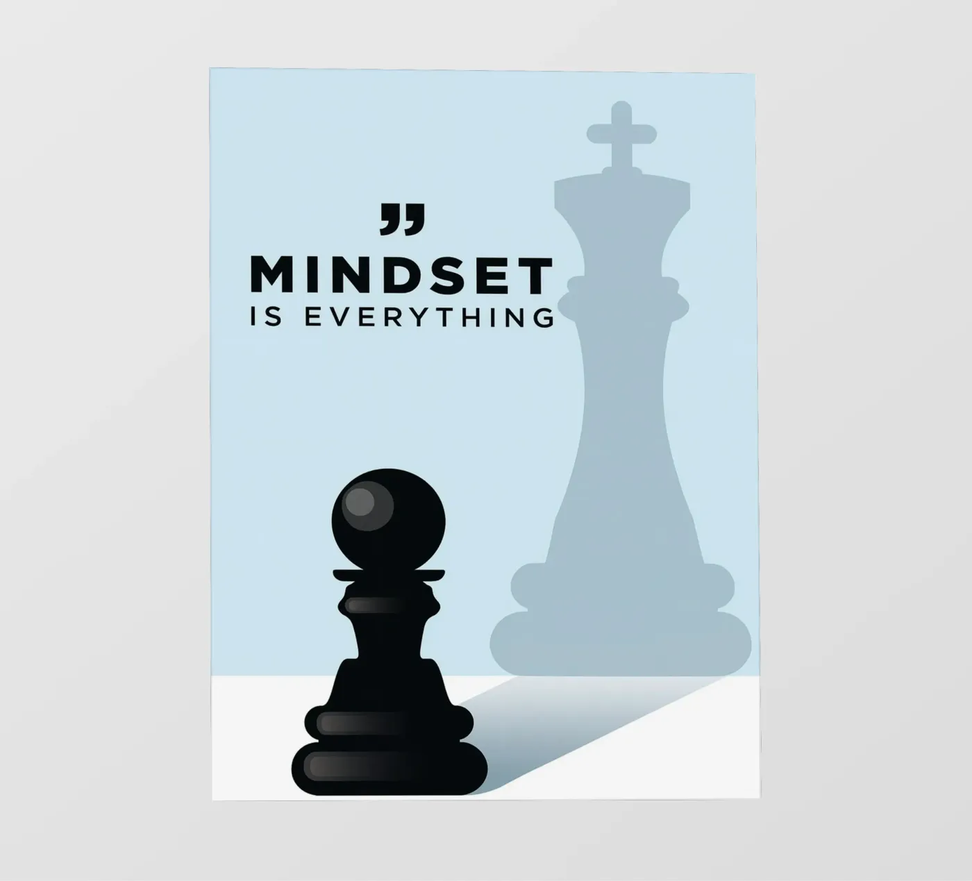 mindset is everything fotobehang van the gondals