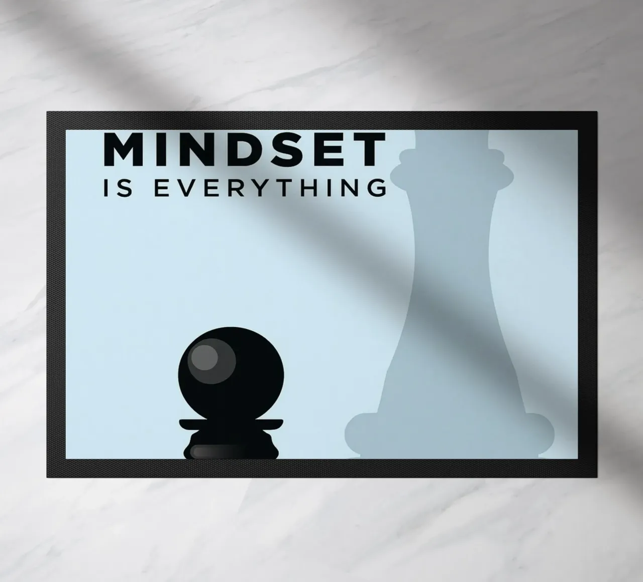 mindset is everything doormat by the gondals