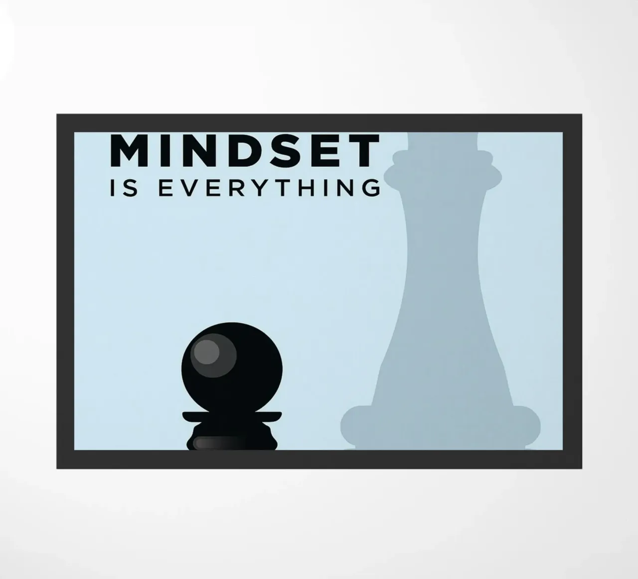 mindset is everything doormat by the gondals