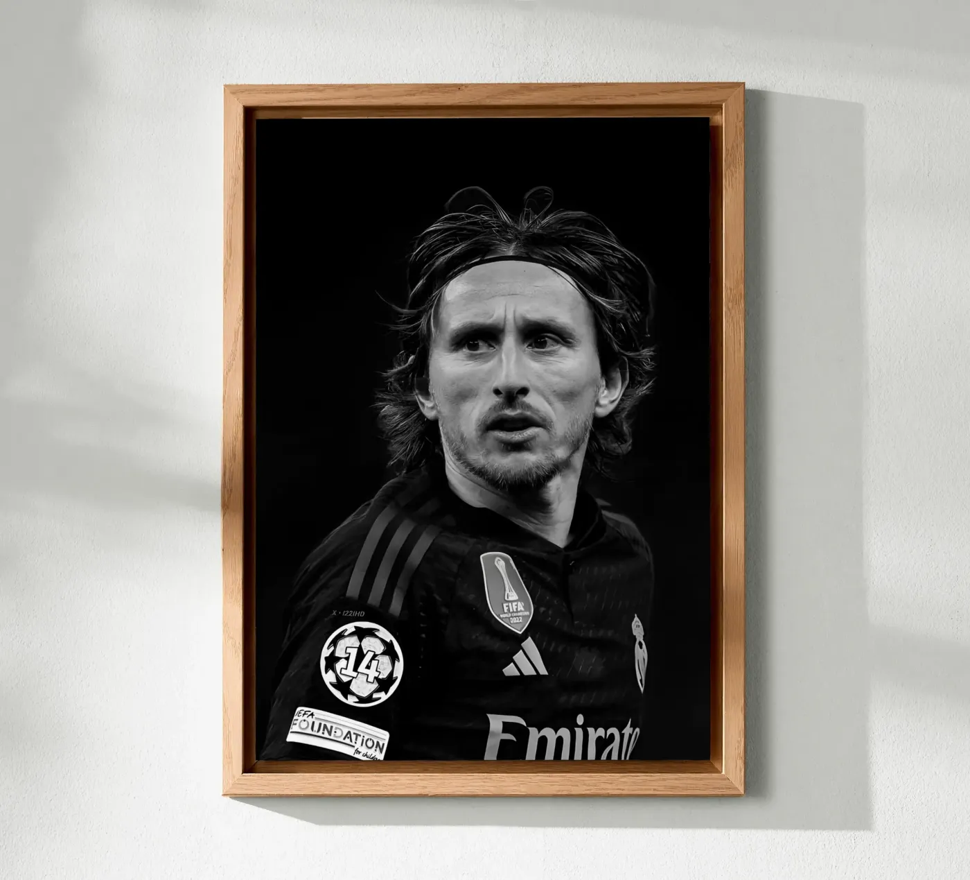Modrić RM alluminio dibond da Black White Poster