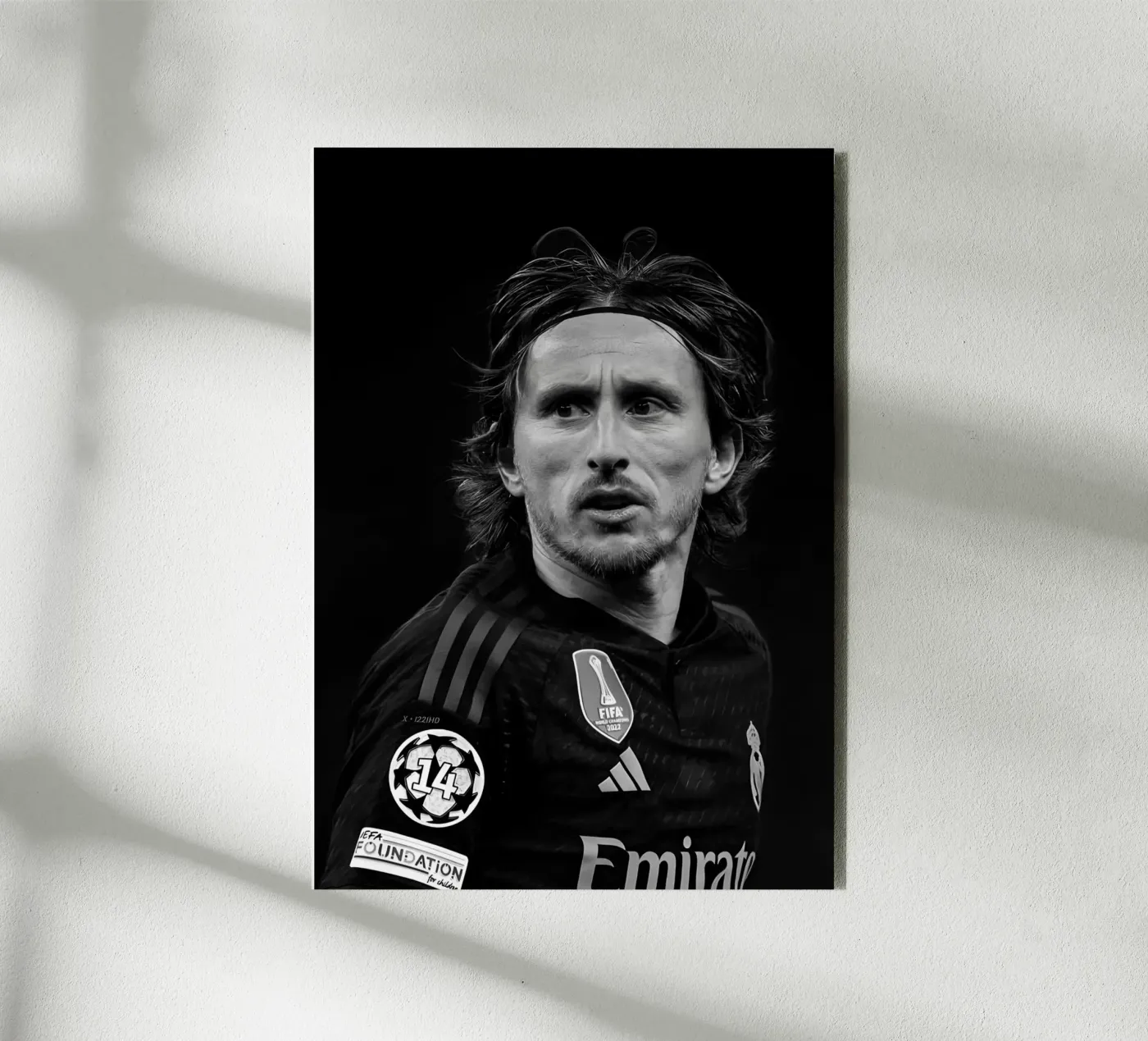 Modrić RM alluminio dibond da Black White Poster