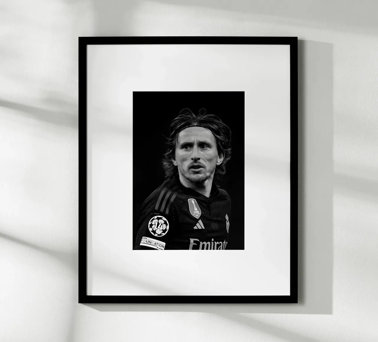 Modrić RM poster by Black White Poster