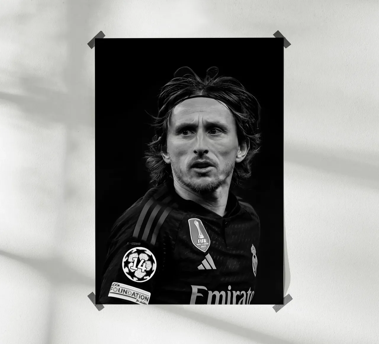 Modrić RM poster da Black White Poster