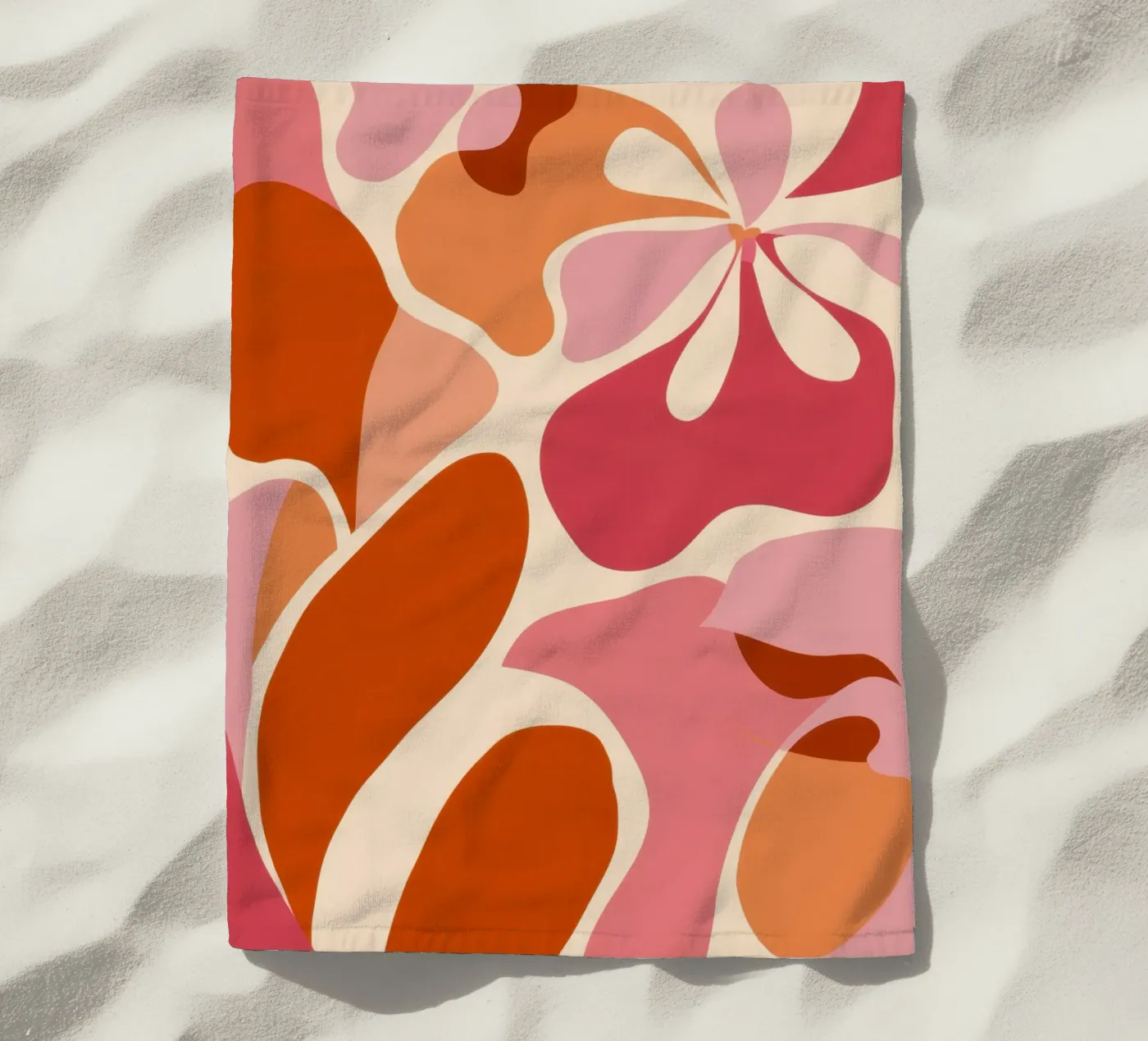 Forme floreali fluide telo mare da Sky Velour