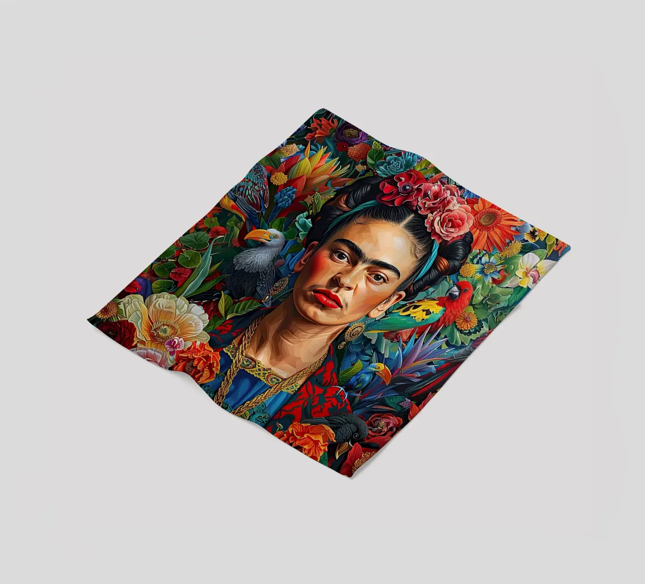 Frida Kahlo "Bold in Every Hue" coperta in pile da Fantasias Florales