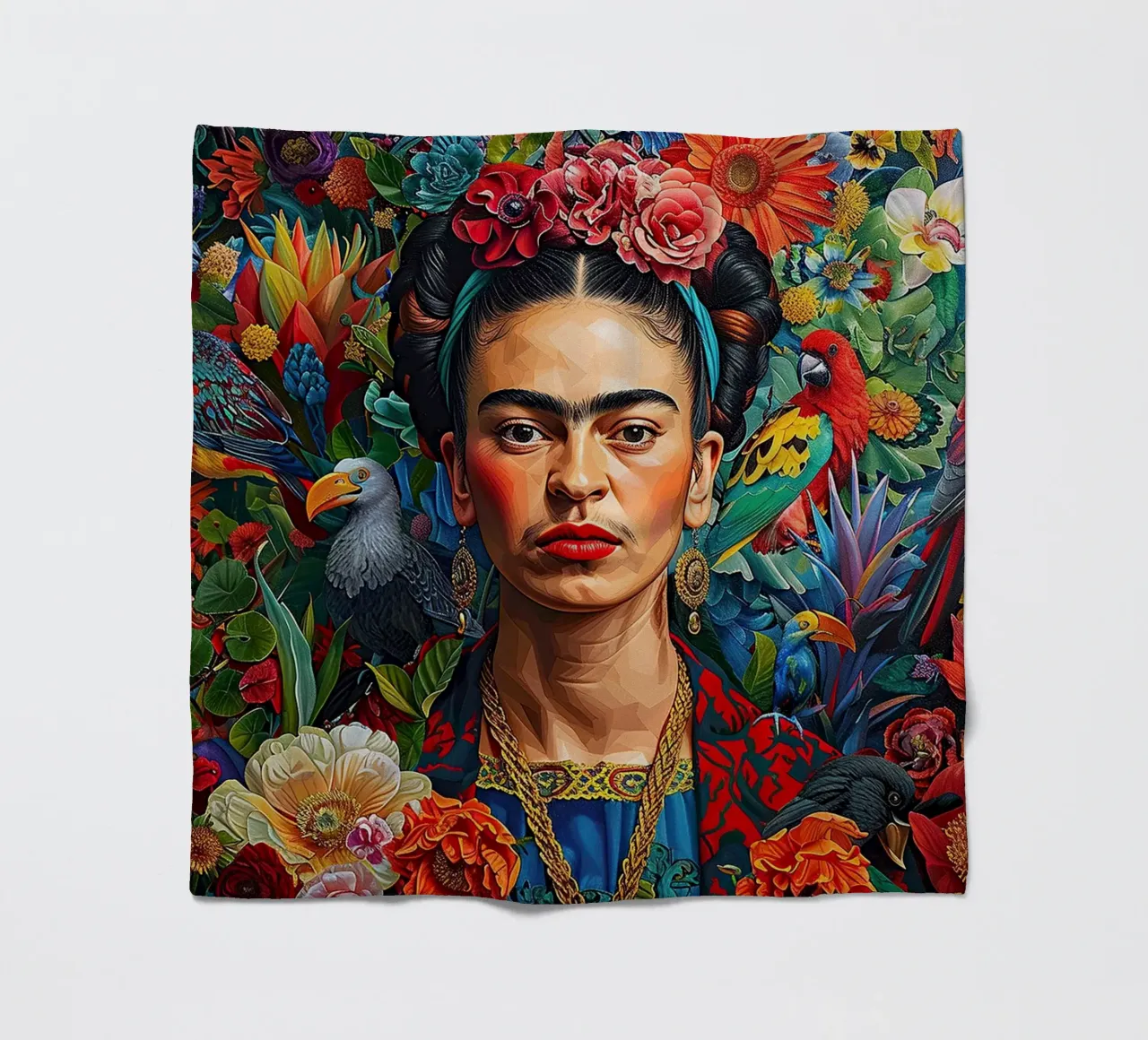 Frida Kahlo "Bold in Every Hue" coperta in pile da Fantasias Florales