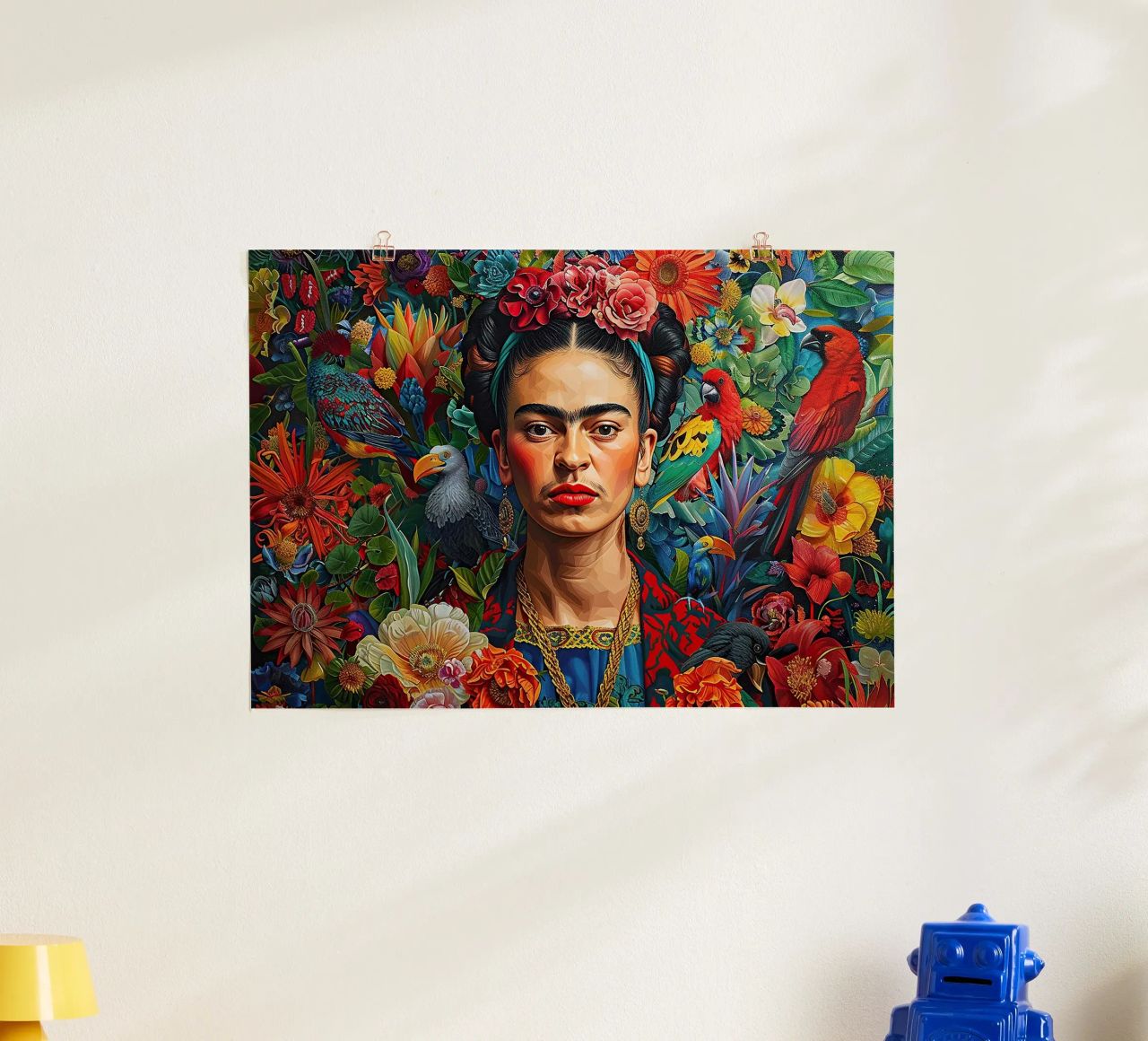 Frida Kahlo "Bold in Every Hue" poster de Fantasias Florales