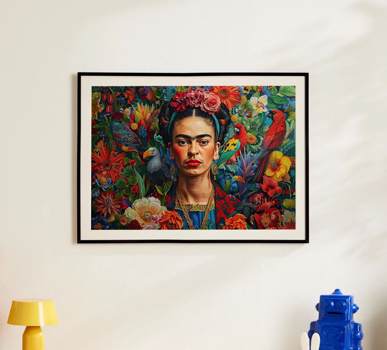 Frida Kahlo "Bold in Every Hue" poster de Fantasias Florales
