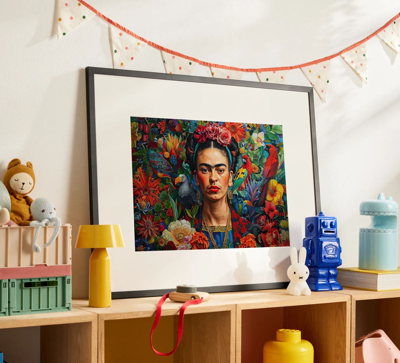 Frida Kahlo "Bold in Every Hue" poster de Fantasias Florales