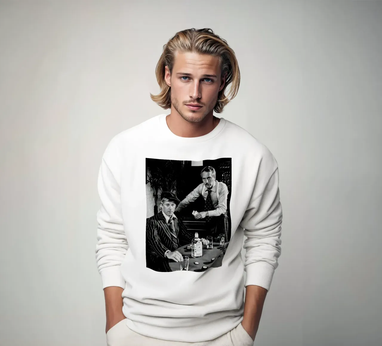 Paul Newman e Robert Redford felpa da BLACK WITH WHITE