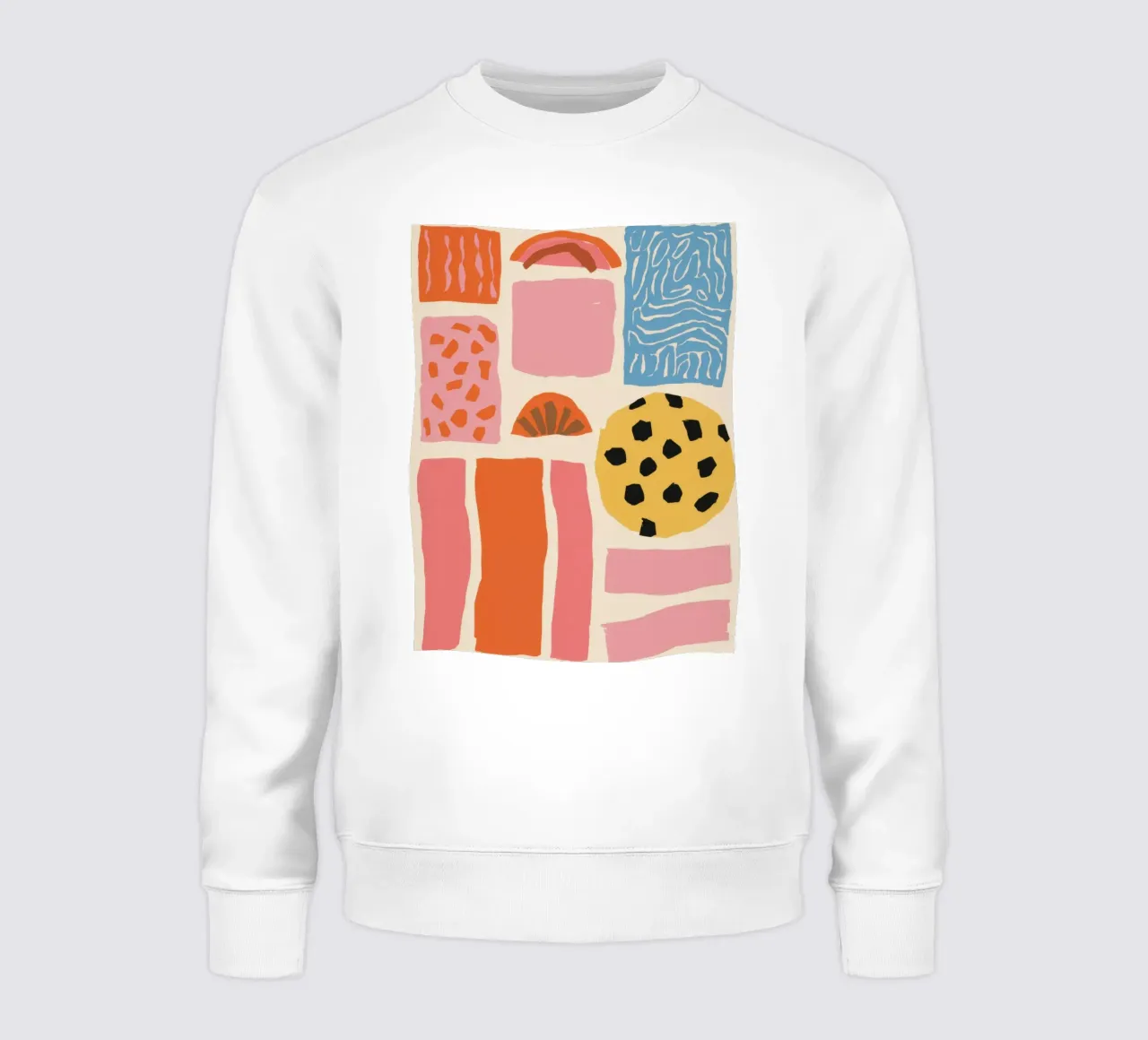 Collage di forme strutturate felpa da Sky Velour