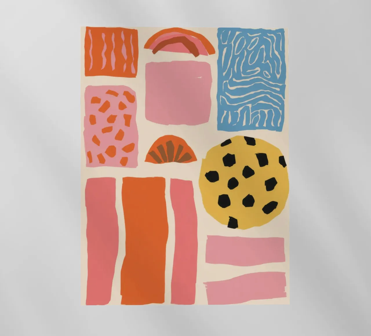 Collage di forme strutturate pellicola backlit da Sky Velour