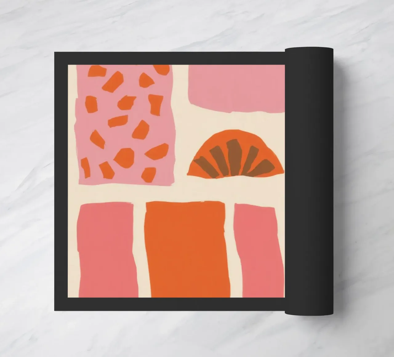 Collage di forme strutturate zerbino da Sky Velour