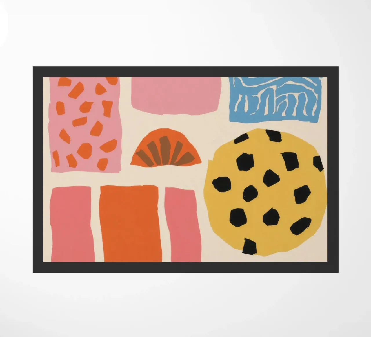 Collage di forme strutturate zerbino da Sky Velour