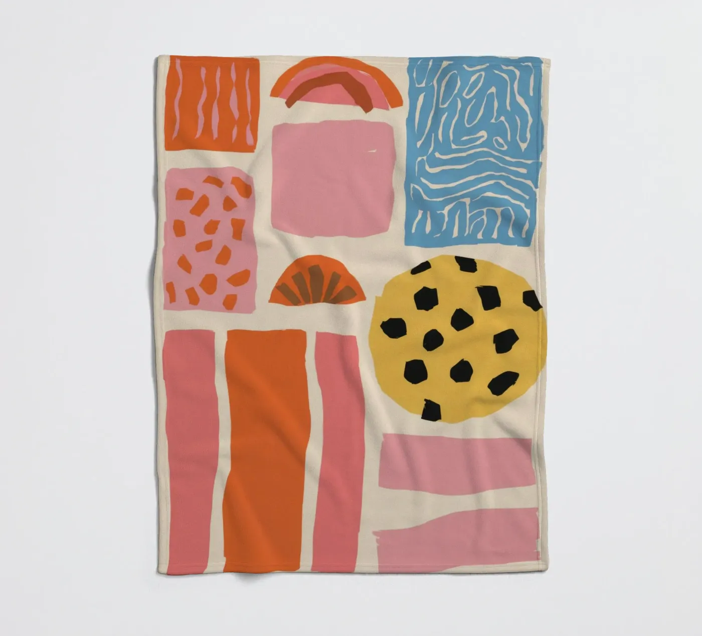 Textured Shape Collage fleecedeken van Sky Velour