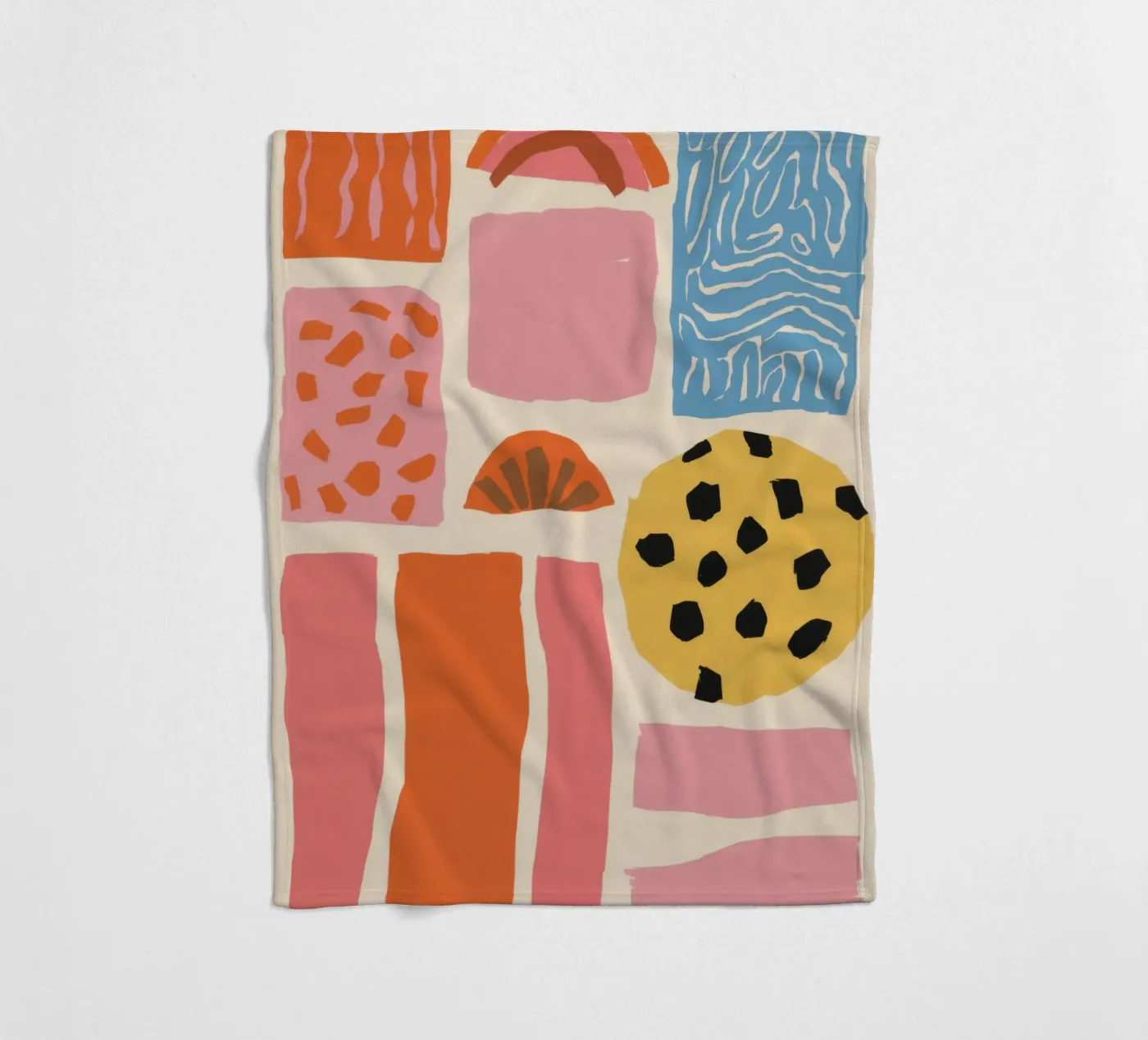 Textured Shape Collage fleecedeken van Sky Velour