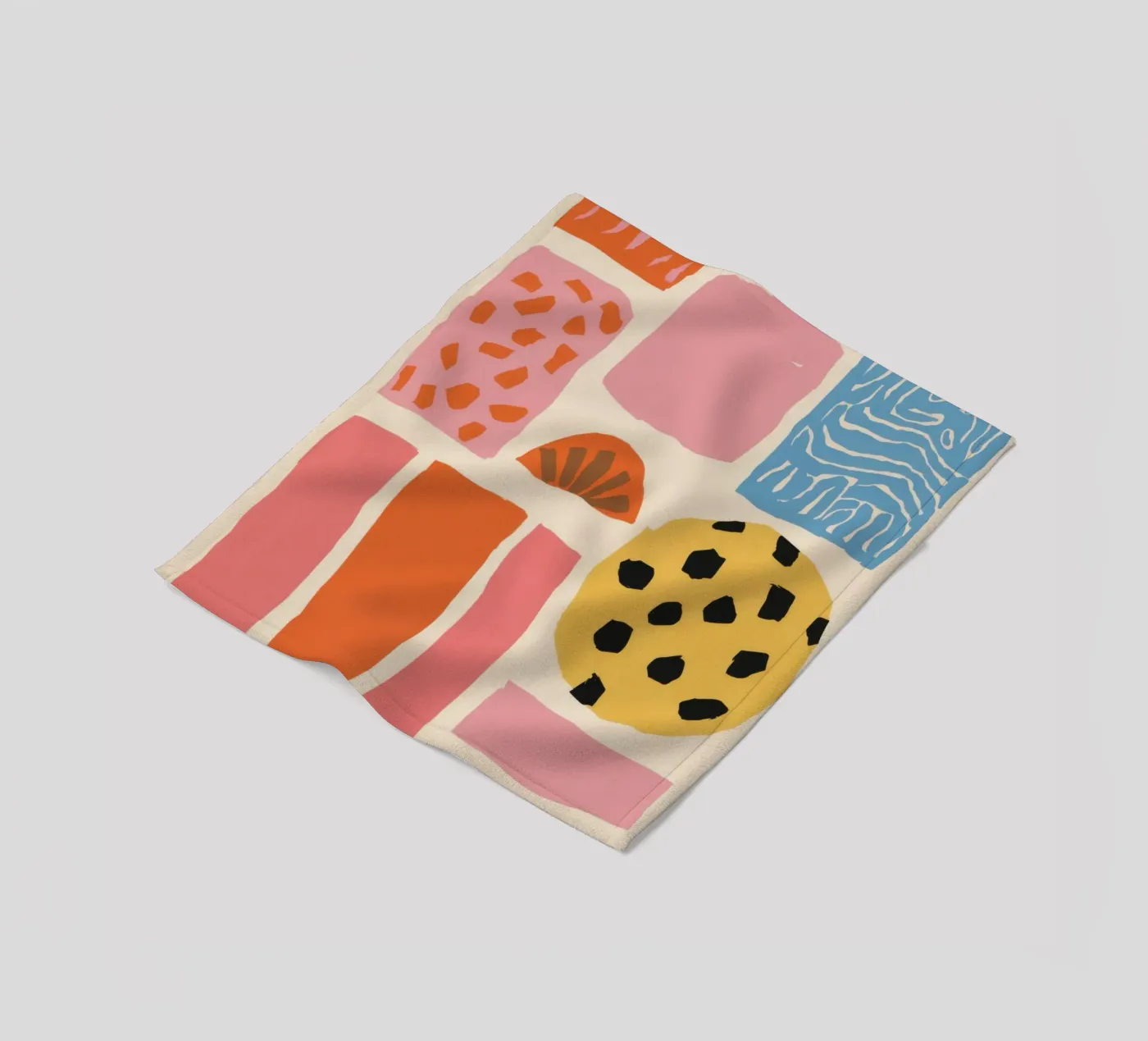 Textured Shape Collage fleecedeken van Sky Velour