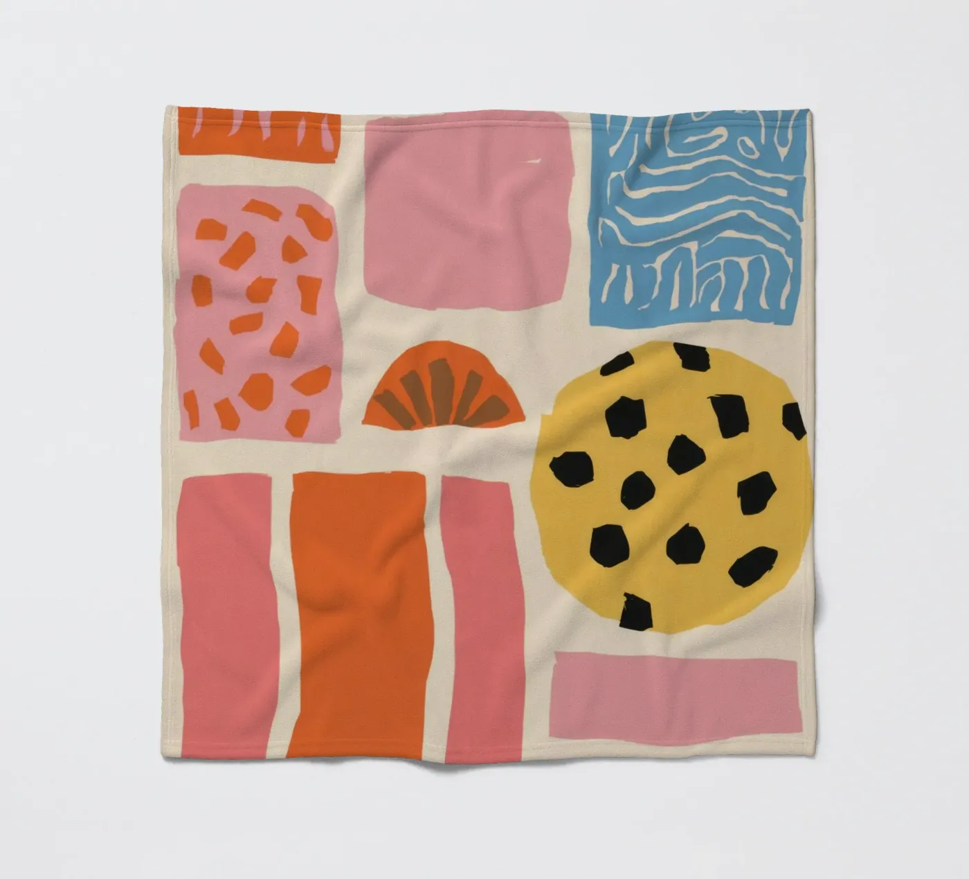 Textured Shape Collage fleecedeken van Sky Velour