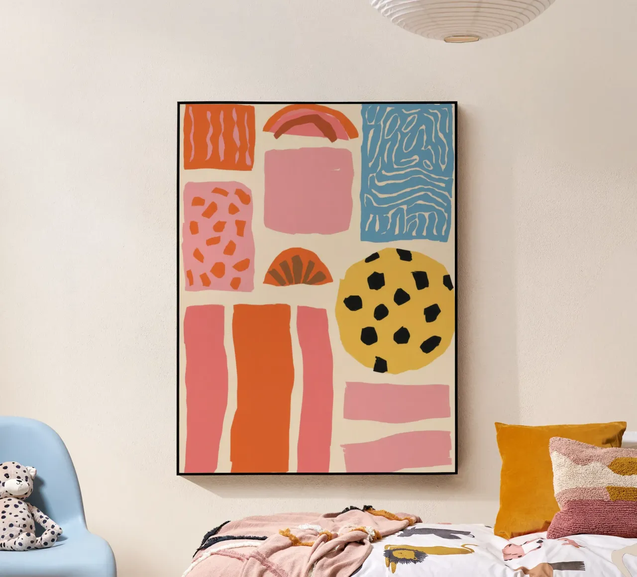 Textured Shape Collage plexiglass da Sky Velour