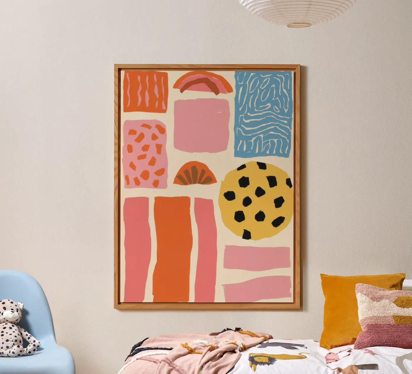 Gestructureerde vorm collage forex-plaat van Sky Velour