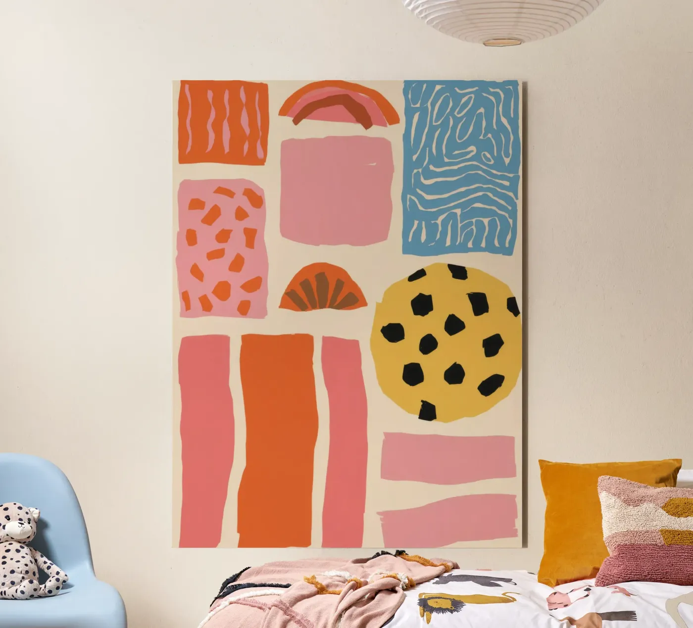 Gestructureerde vorm collage forex-plaat van Sky Velour