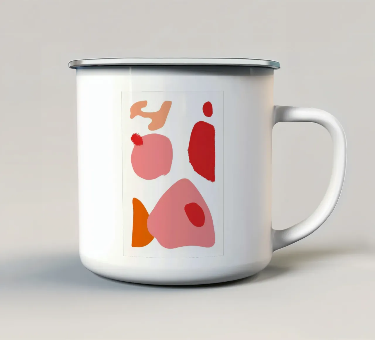 Composizione di forme giocose tazza in smalto da Sky Velour