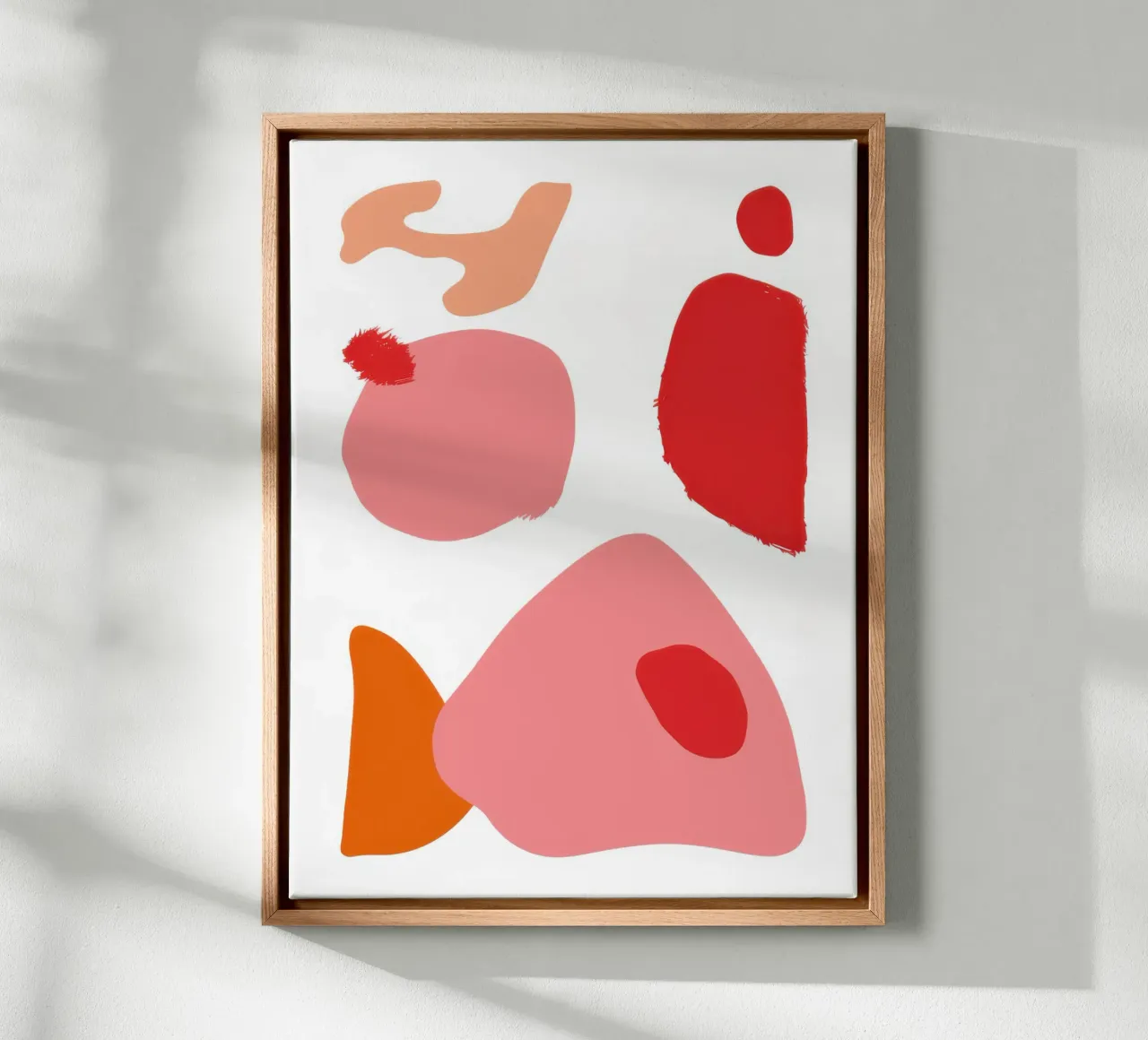 Speelse vormcompositie canvas van Sky Velour