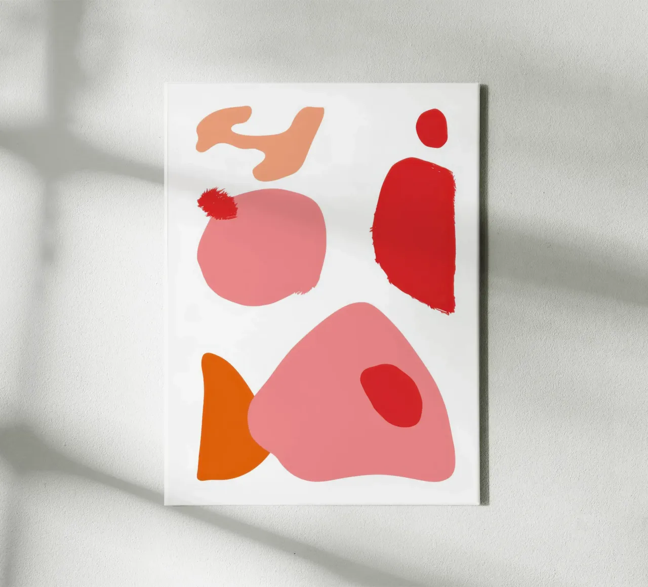 Speelse vormcompositie canvas van Sky Velour