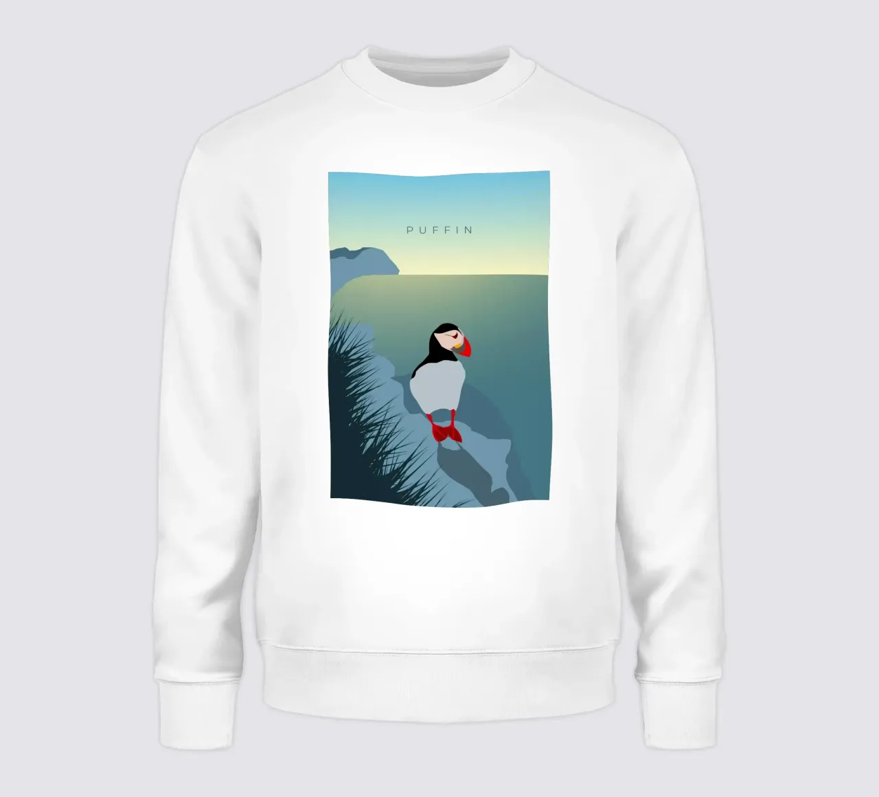 Puffin felpa da minimalist designs