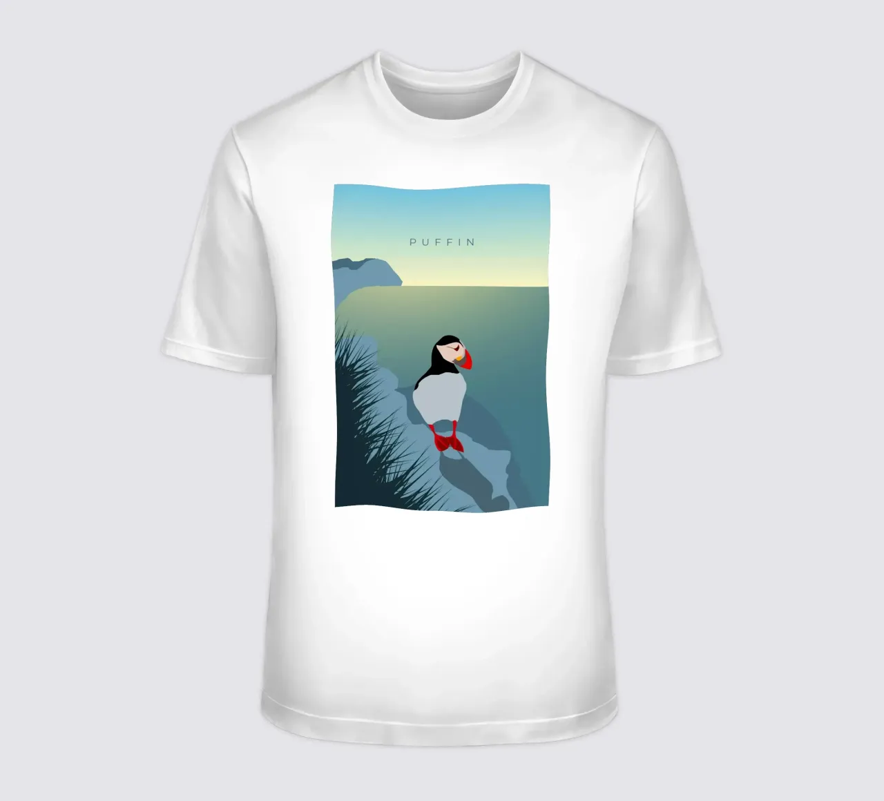 Puffin t-shirt da minimalist designs