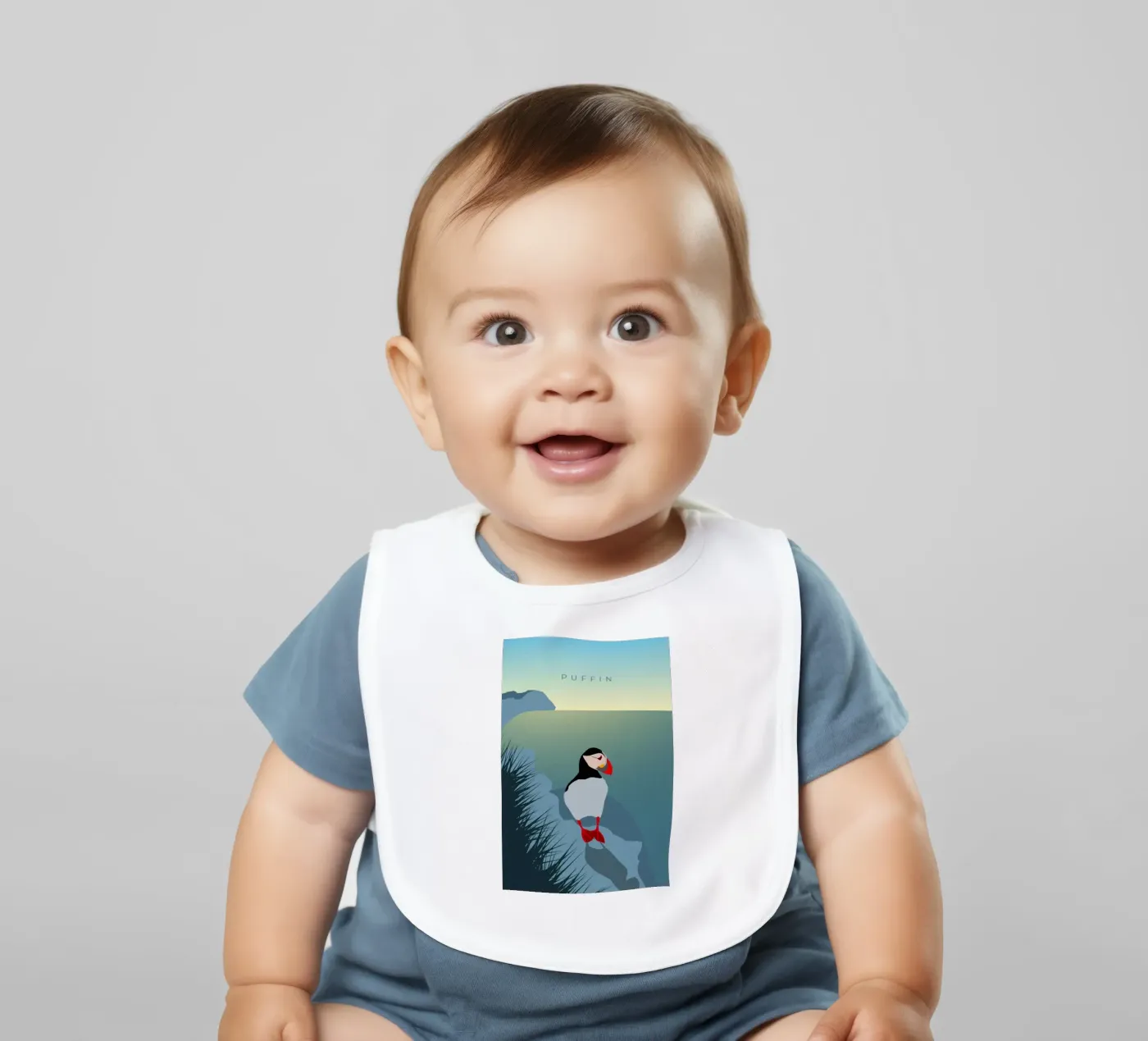 Puffin bavaglino da minimalist designs