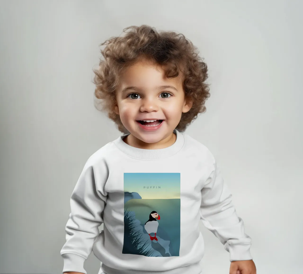 Puffin felpa neonato da minimalist designs