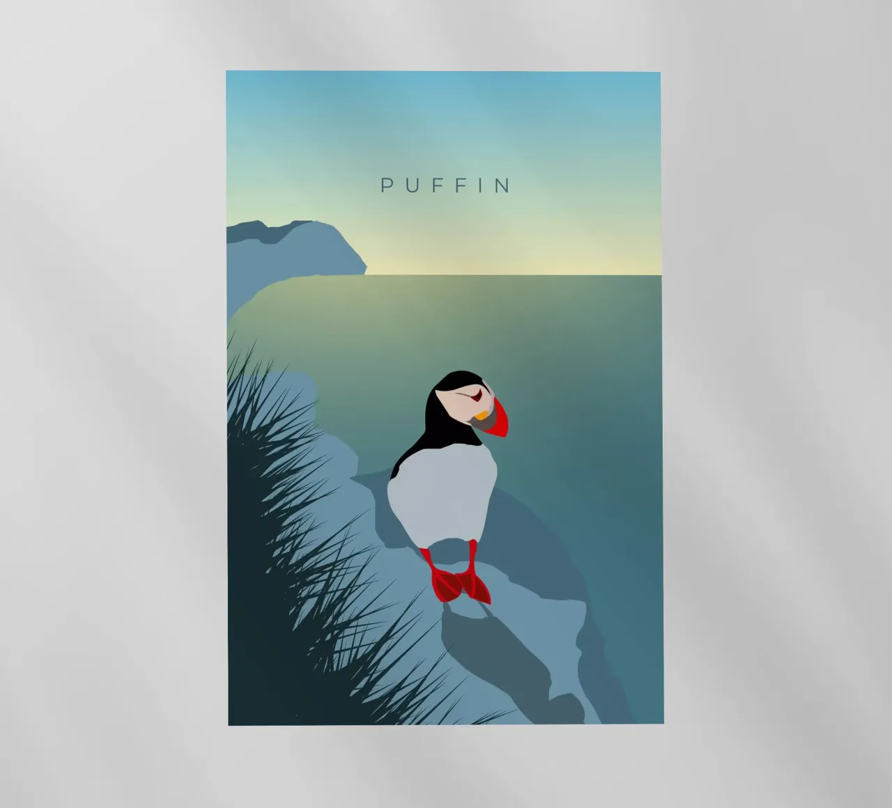 Puffin pellicola backlit da minimalist designs