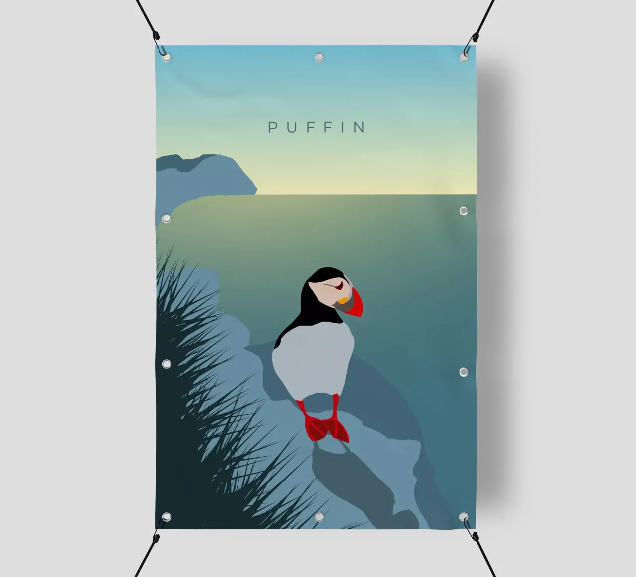 Puffin telo in pvc da minimalist designs