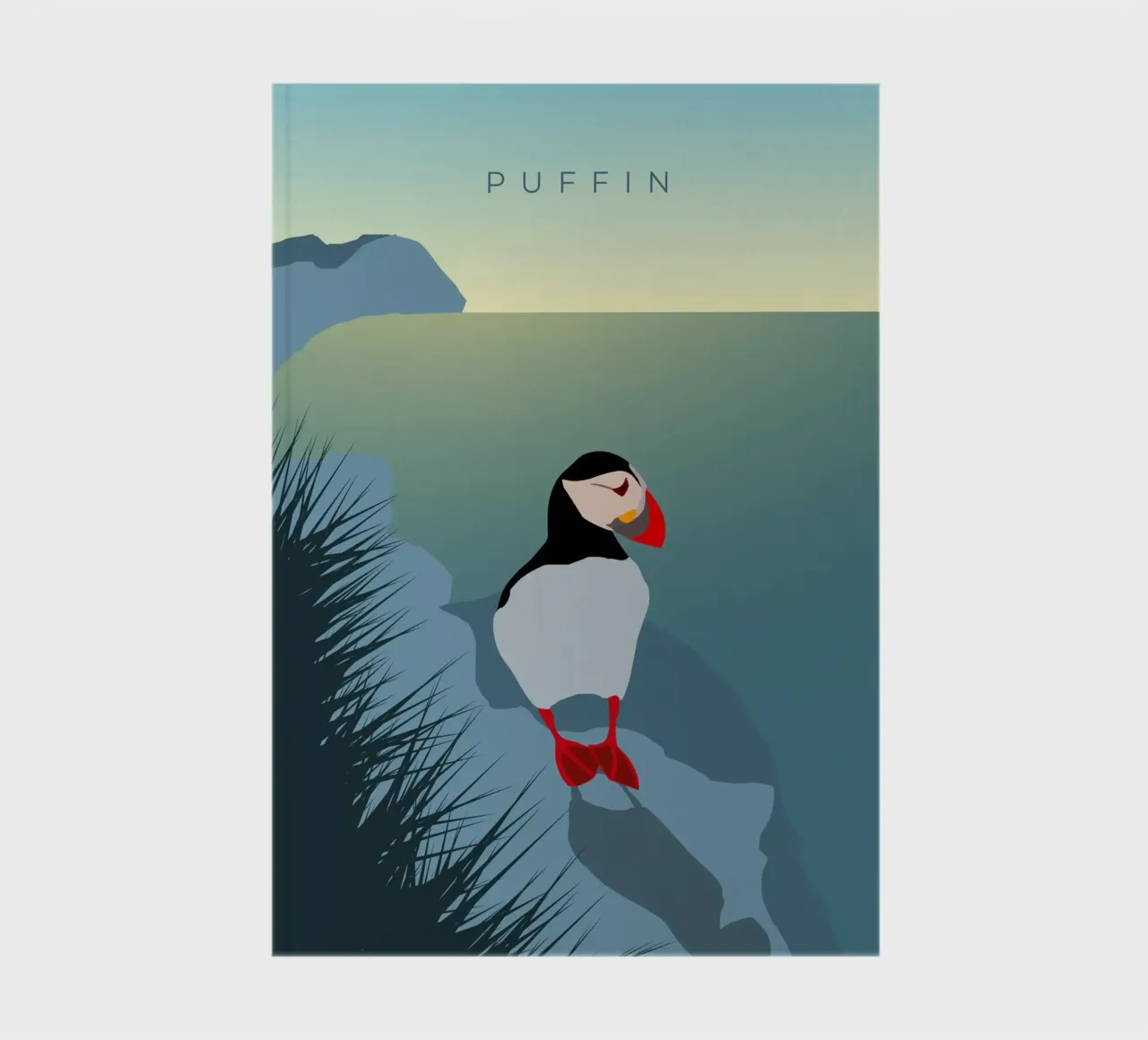 Puffin notebook by minimalist designs
