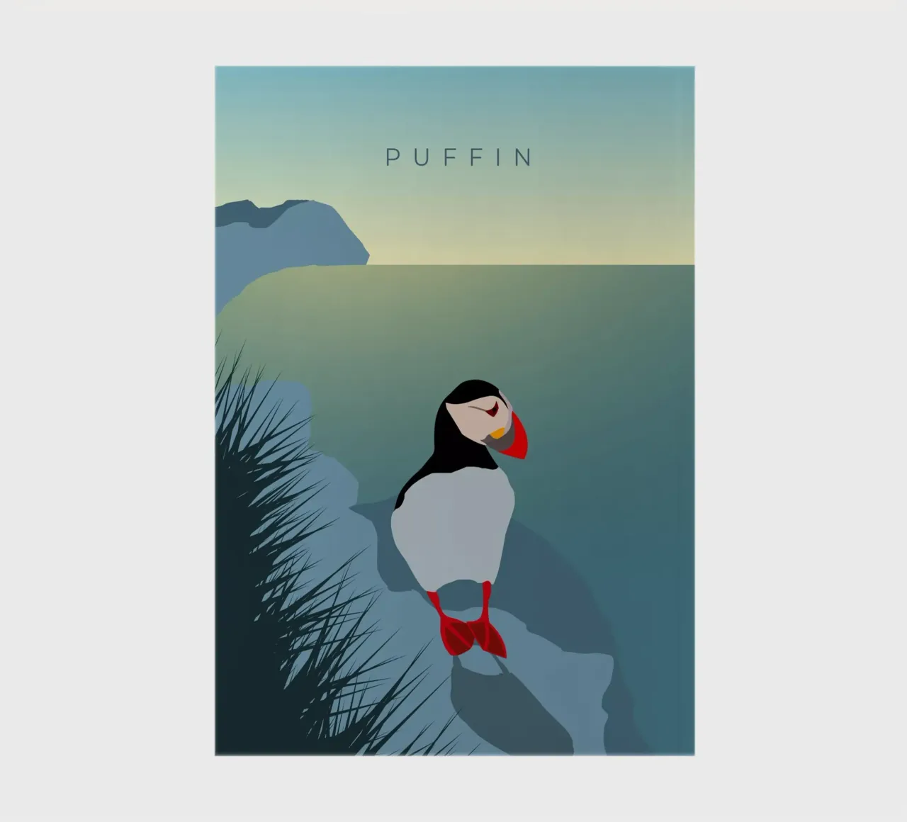 Puffin notebook by minimalist designs