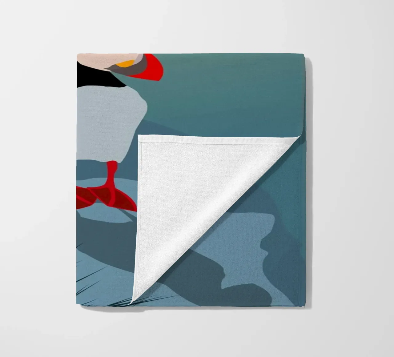 Puffin telo mare da minimalist designs