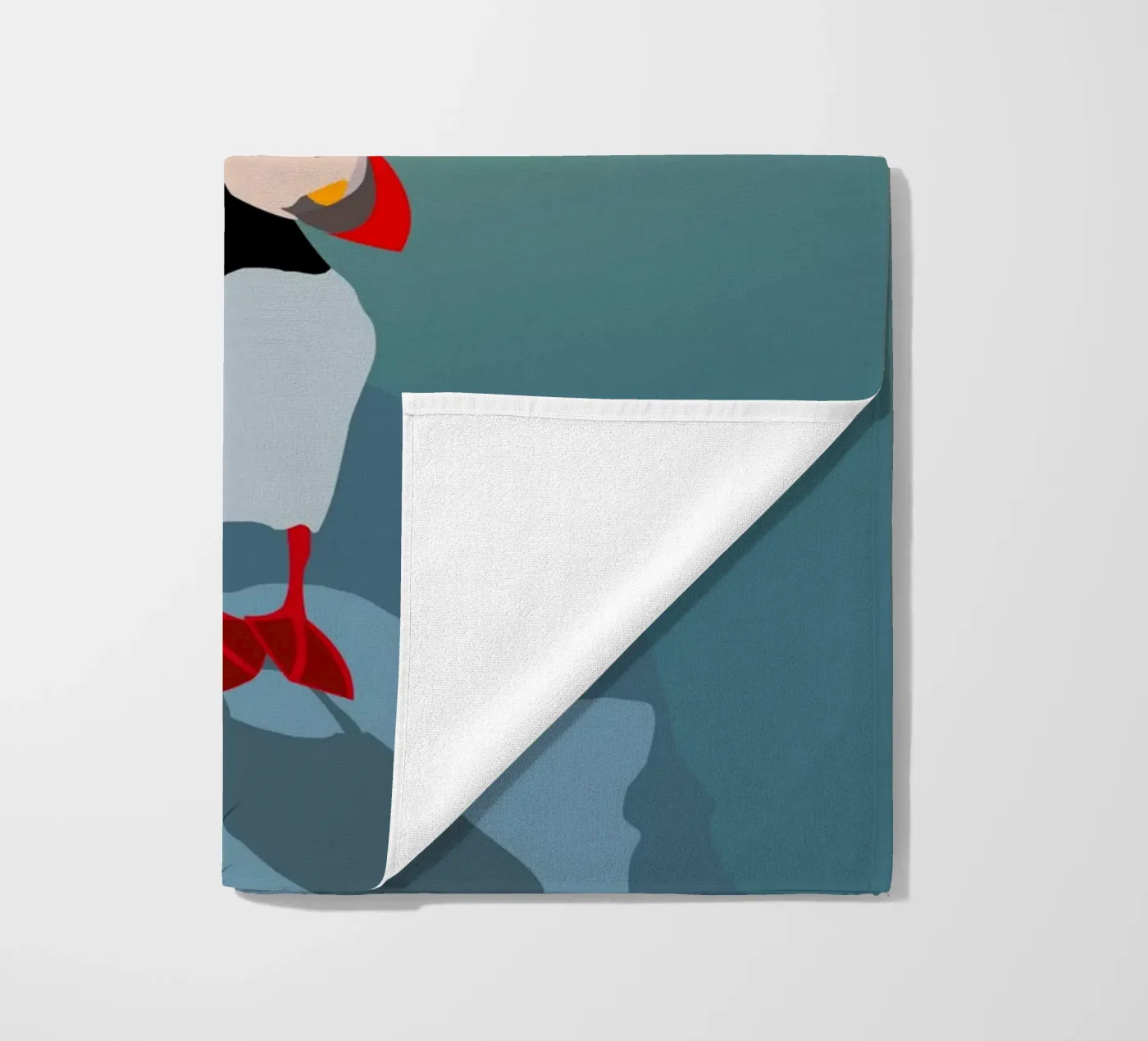 Puffin telo mare da minimalist designs