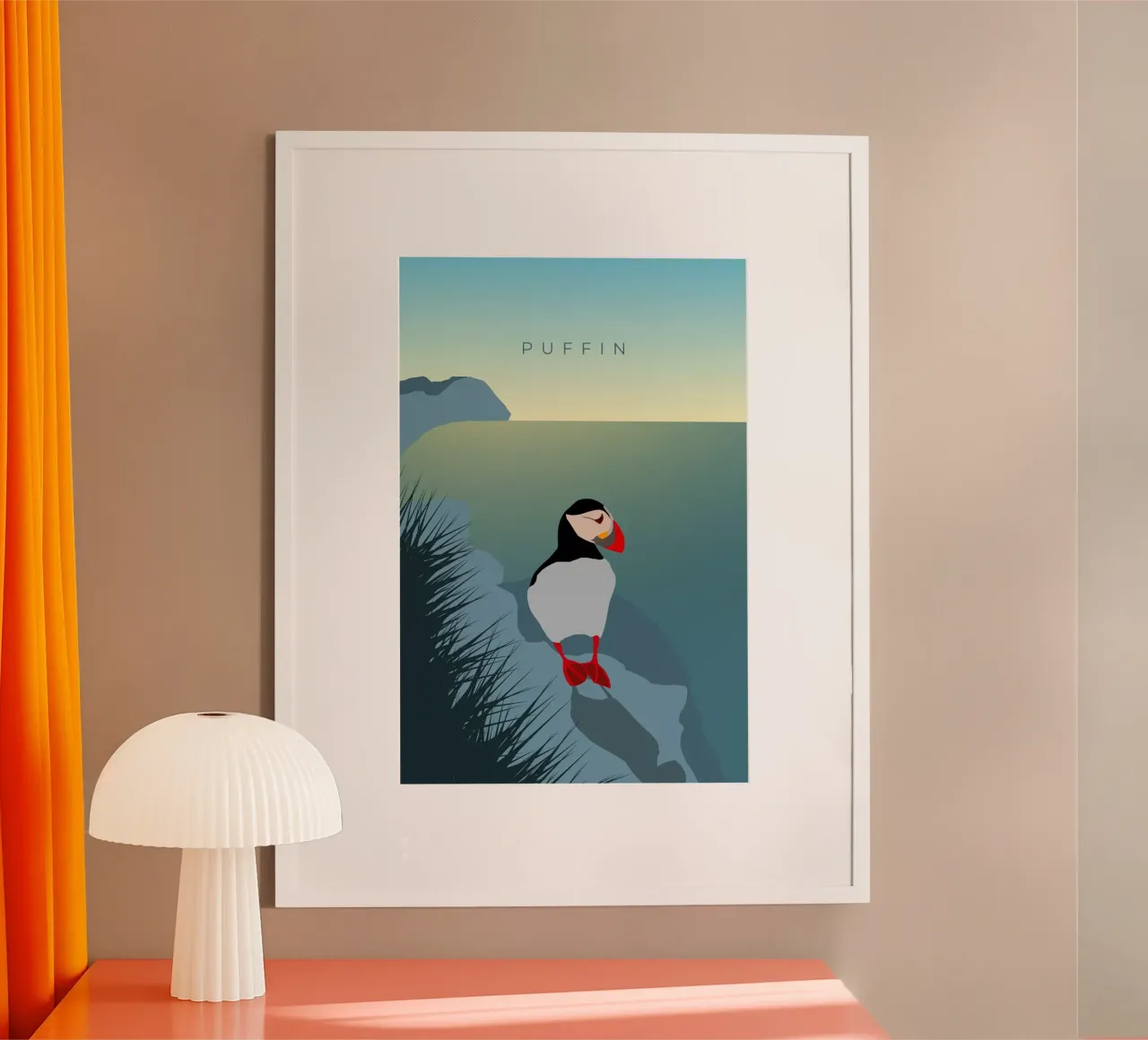 Puffin poster da minimalist designs