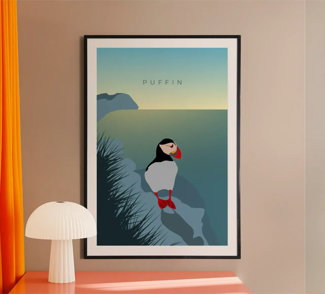 Puffin poster da minimalist designs