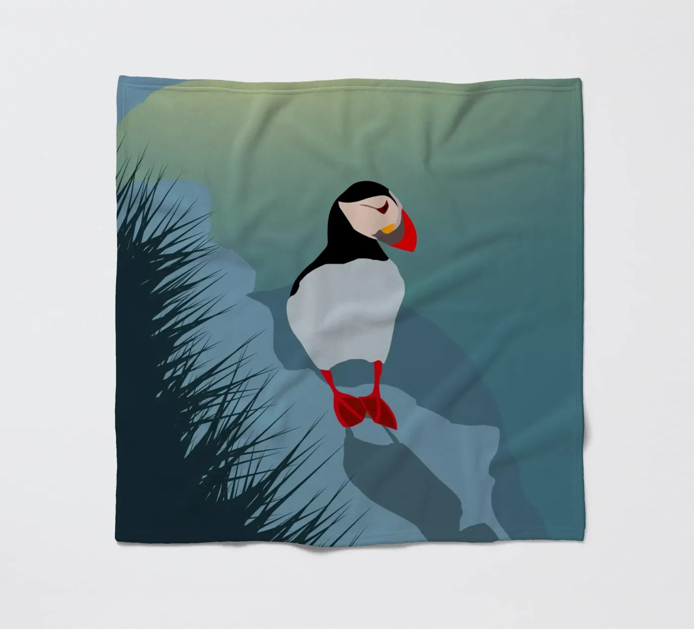Puffin Fleecedecke von minimalist designs