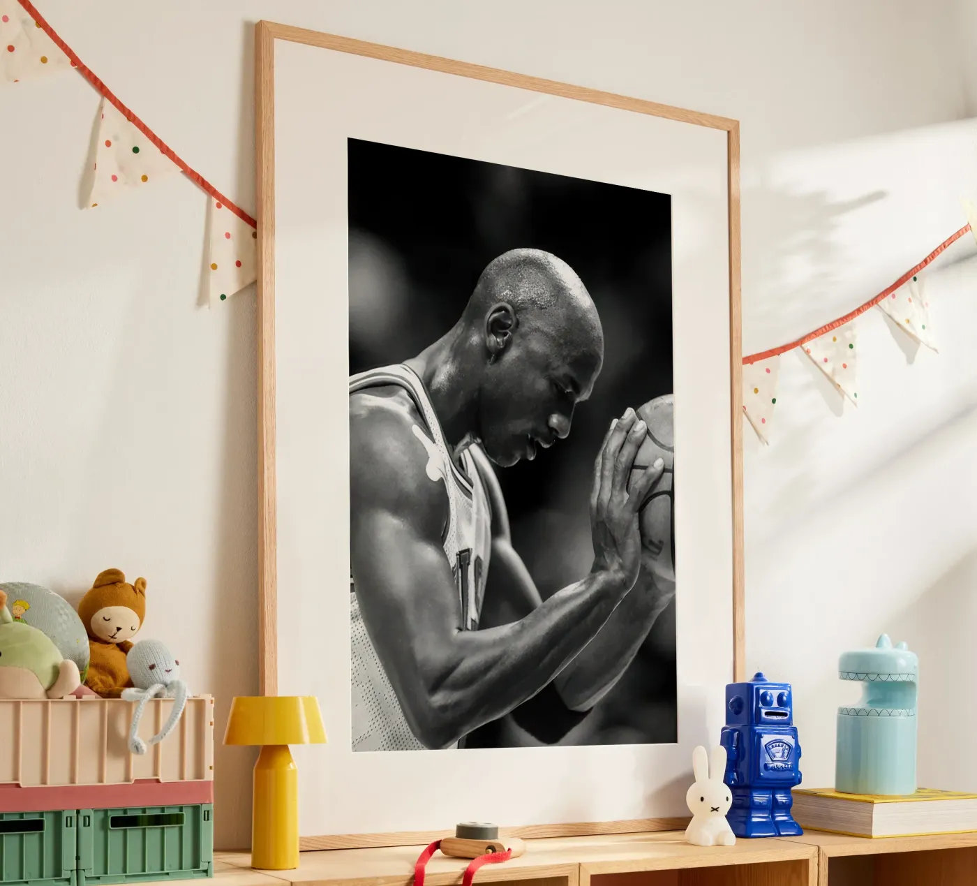 Michael Jordan focus (1996) poster da BLACK WITH WHITE