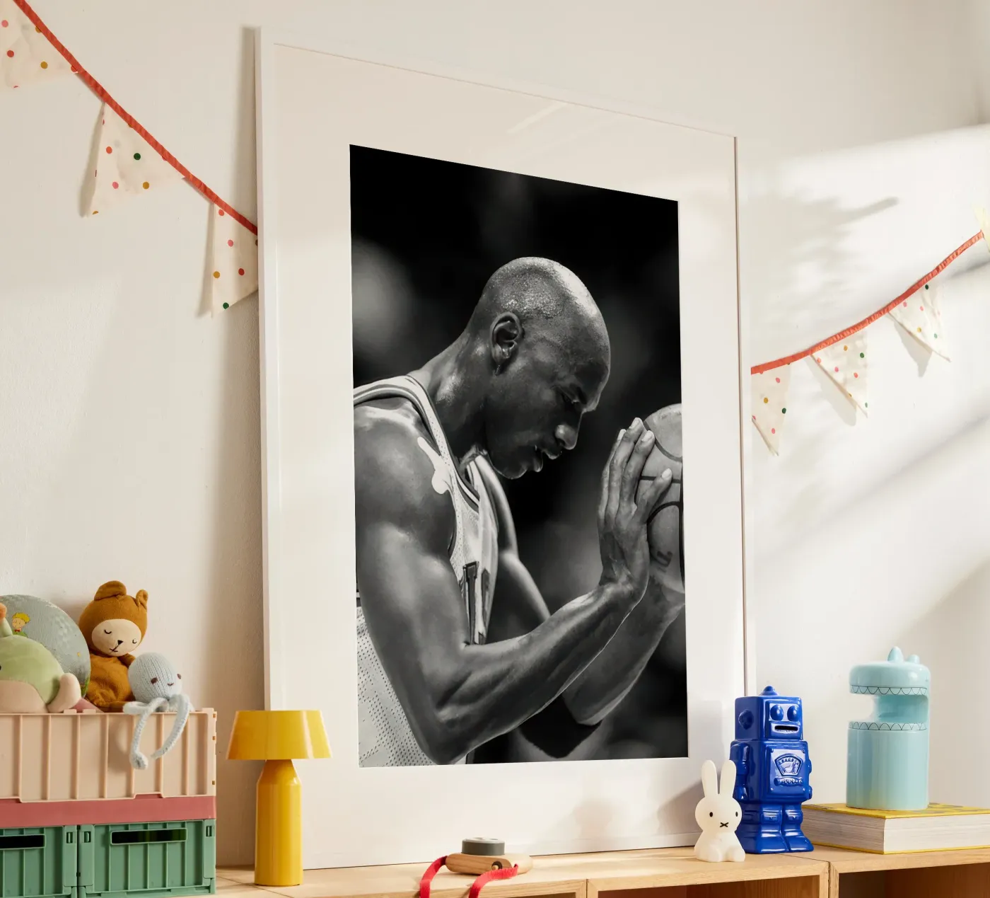 Michael Jordan focus (1996) poster da BLACK WITH WHITE
