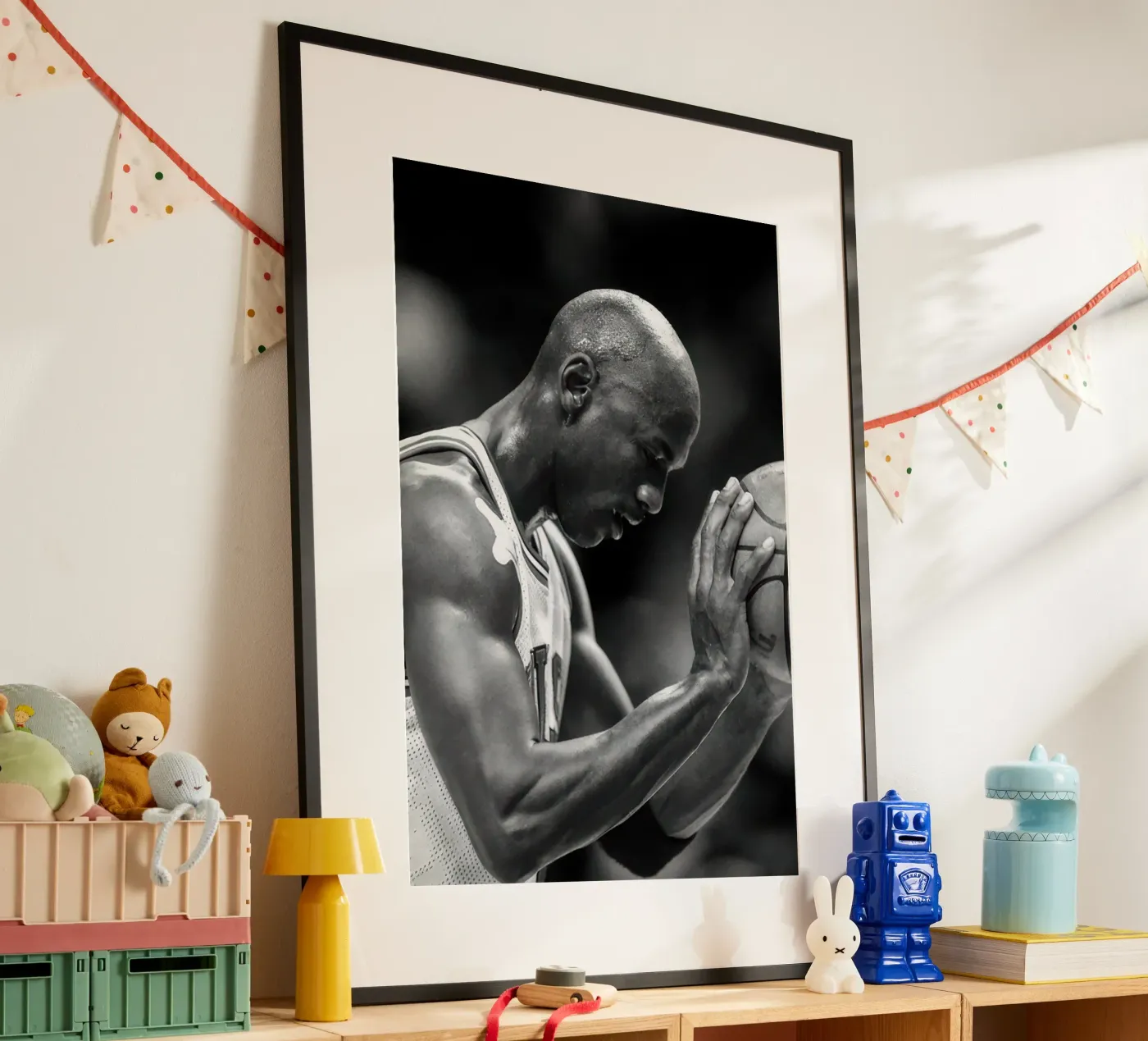 Michael Jordan focus (1996) poster da BLACK WITH WHITE