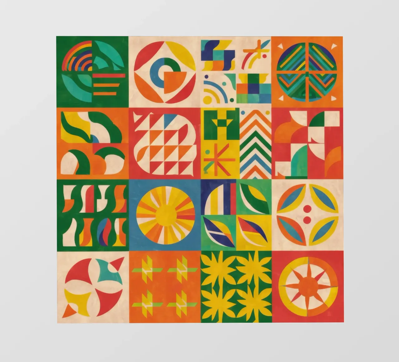 Schema di trapunta folcloristica pellicola backlit da Sky Velour